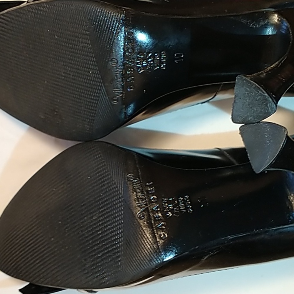 Casadei Black Leather Pumps, SZ 10 (they run 1 to 1 & 1/2 size smaller) - Picture 9 of 9